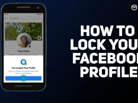 How can I lock my FB profile on iPhone?