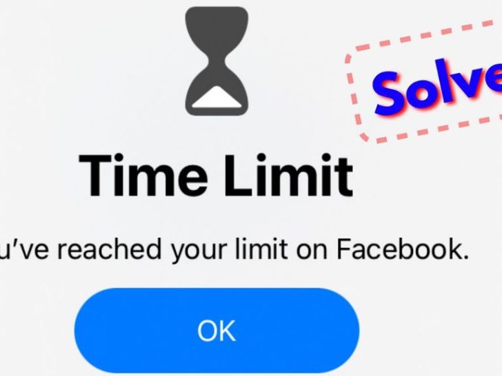 How do I set a time limit on Facebook on my Iphone?