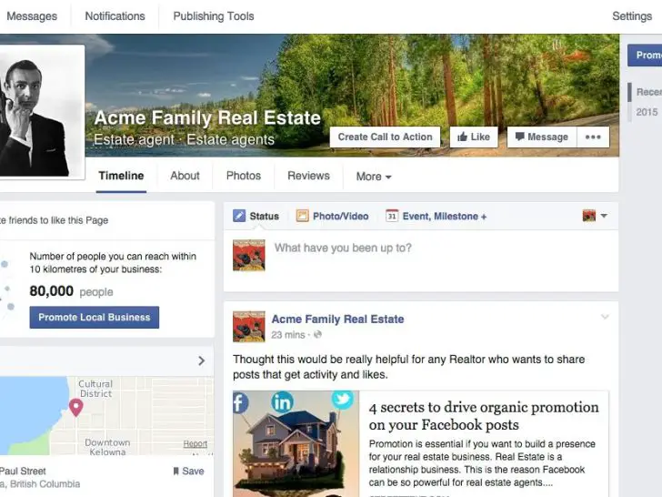 Should a real estate agent have a Facebook business page?