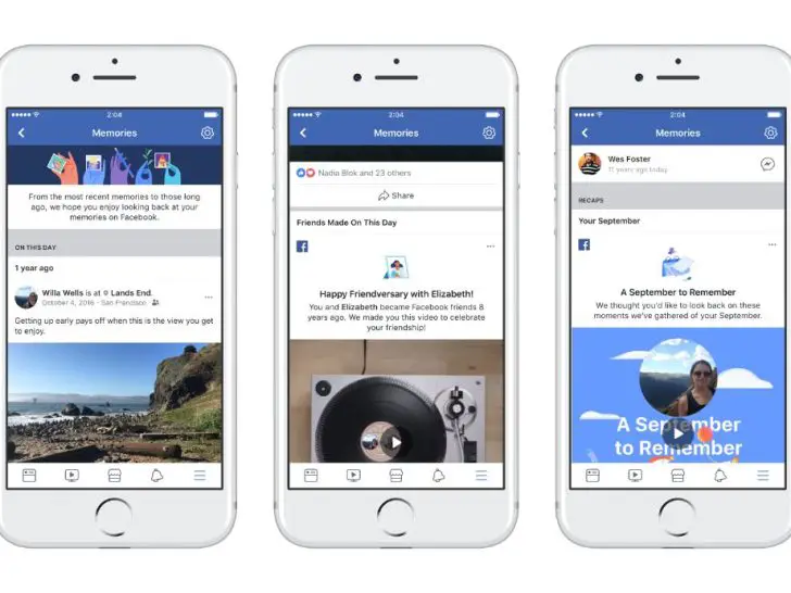 Does Facebook automatically show memories?