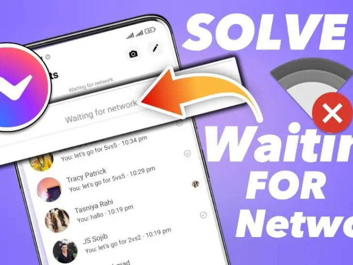 Why is my Facebook Messenger always waiting for network?