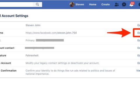 What are the username options for Facebook?