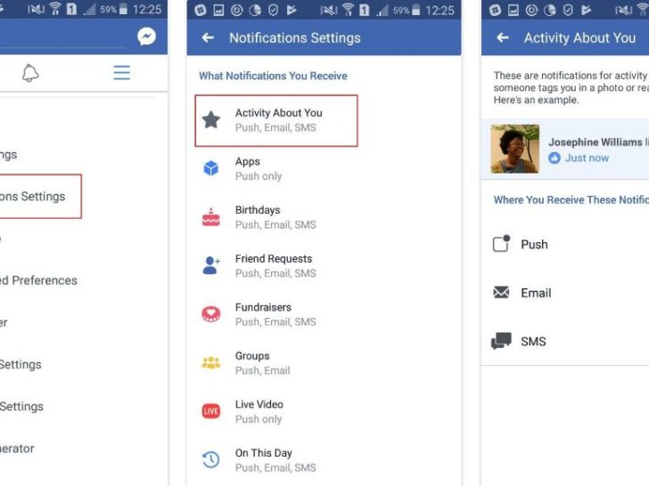 Can you view Facebook notifications?