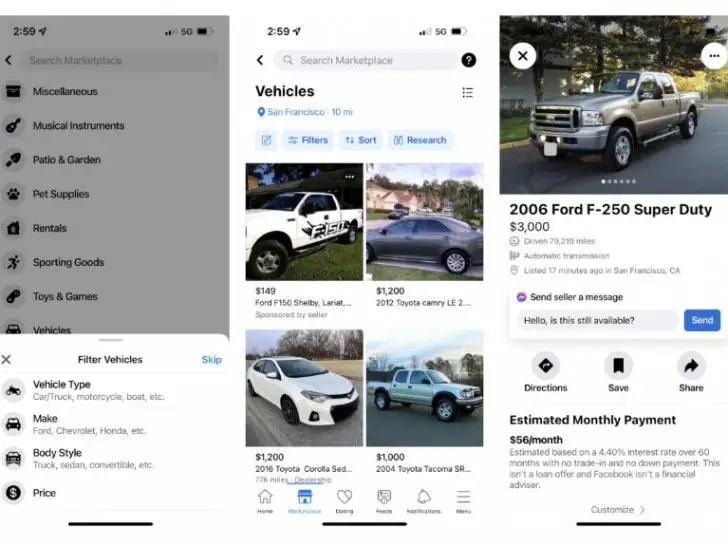 What to know before selling a car on Facebook Marketplace?