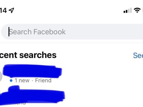 Why do some names say friend under name on Facebook?