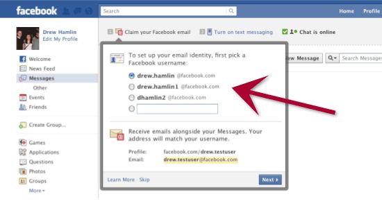 Does Facebook send messages to email