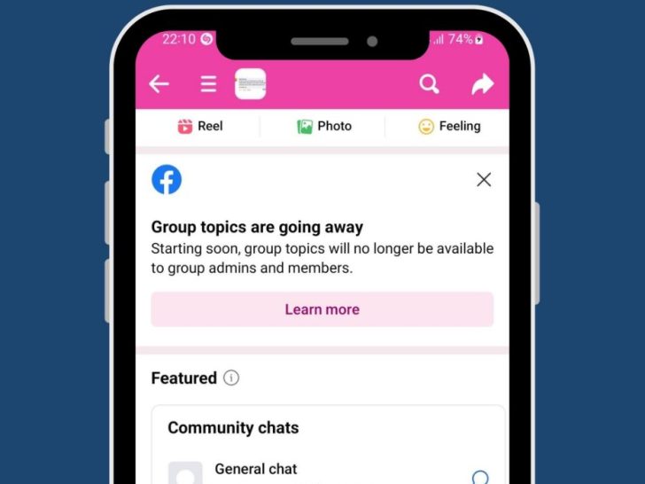 Are topics in Facebook groups no longer available?