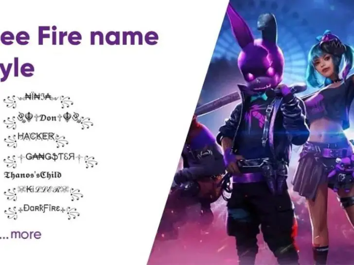 What are the top 10 names in free fire?