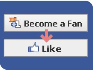 What is the history of the like button on Facebook?