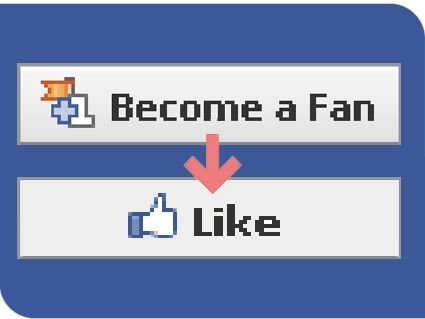 What is the history of the like button on Facebook