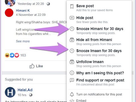 When you snooze someone on Facebook Can they still see your post?