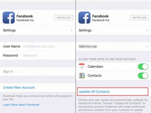 How do I find my contacts on Facebook iPhone app?