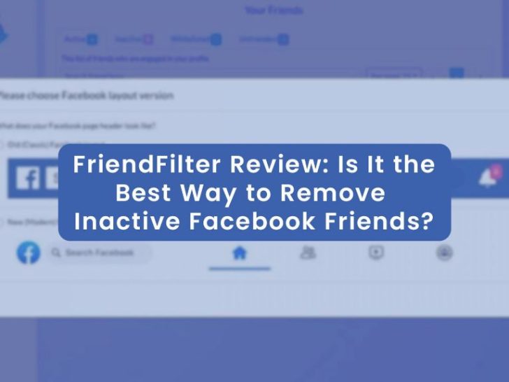 Can you filter inactive friends on Facebook?