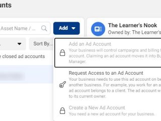 How do I add an ad account to my Business Manager on Facebook?