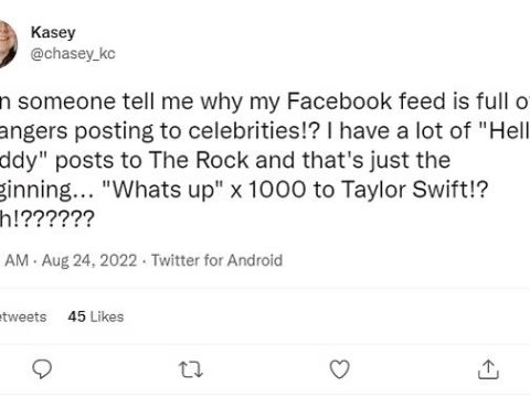 Why is my Facebook Feed full of people posting to celebs?