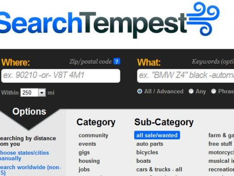 How do I use search Tempest?