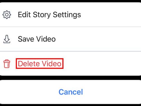 How do I delete a photo or video from my post on Facebook?