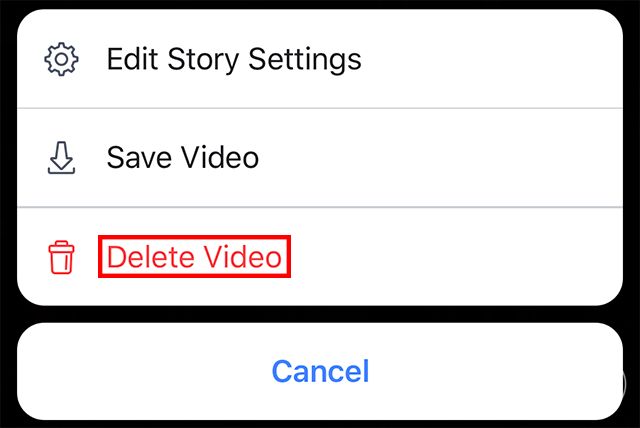 How do I delete a photo or video from my post on Facebook