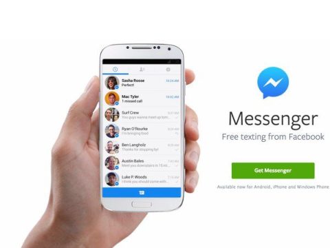 What does it mean when it says a contact on Messenger?