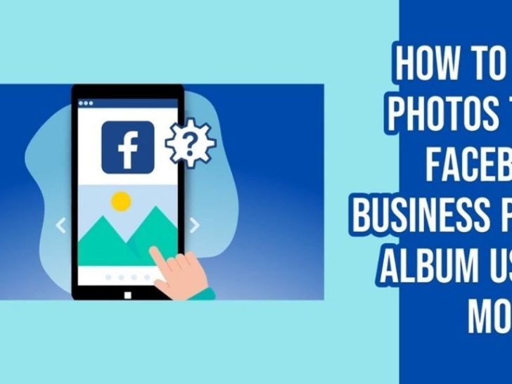 How do I create an album on my Facebook business page using my phone?