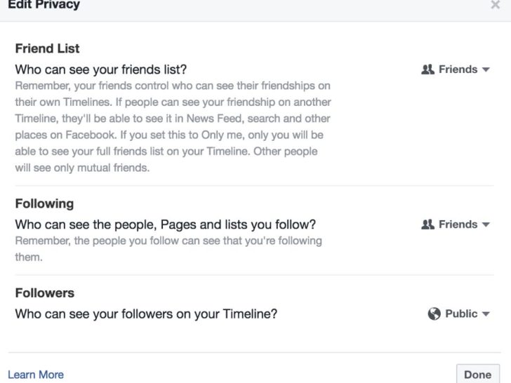 Can Facebook friends see if you follow or unfollow them?