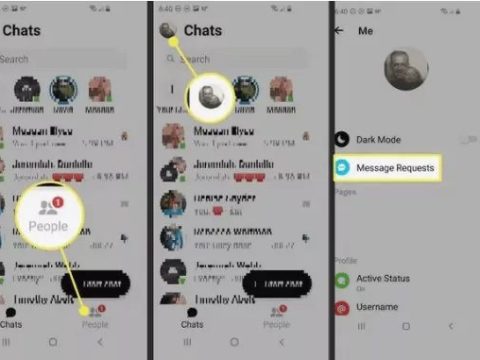 What happens when you hide a conversation on Messenger?