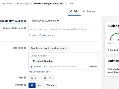 How do I write an ad for a Facebook group?