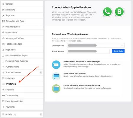 How do I link my Facebook group to WhatsApp