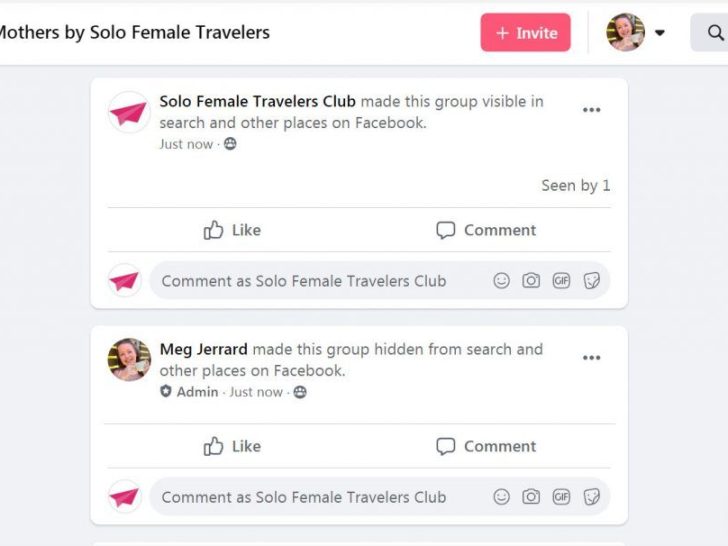 Why do some Facebook groups have seen by?