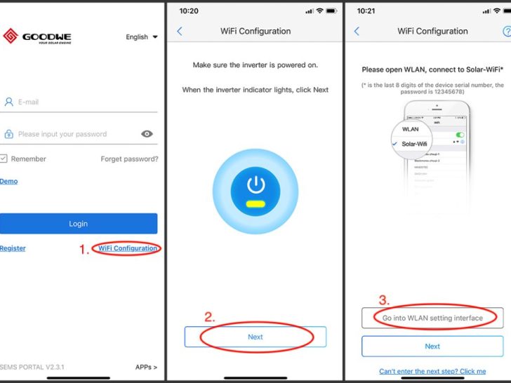 How do I connect my Goodwe to WIFI?