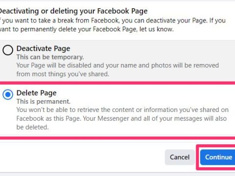 How do I deactivate a Facebook Business page?