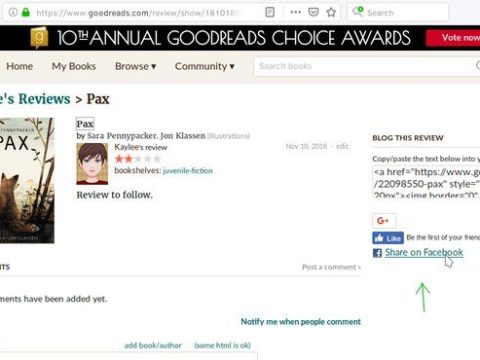 Is Goodreads linked to Facebook?