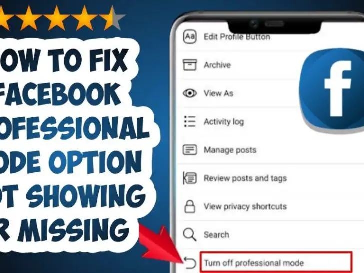 Why I Cannot see my professional mode on Facebook?