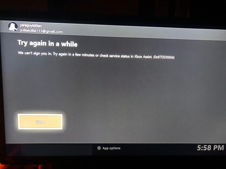 Why won’t Xbox let me sign into my account?