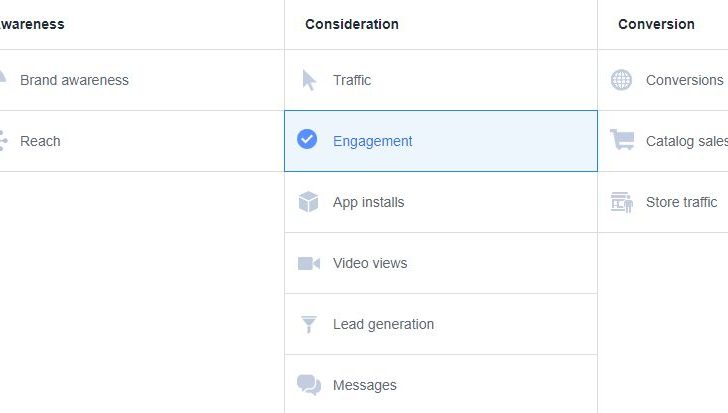 What counts as engagement on Facebook ads