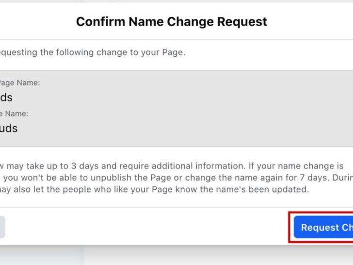 Is there a limit on how many times you can change a Facebook page name?