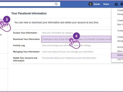 How can I download all my chat history from Facebook?