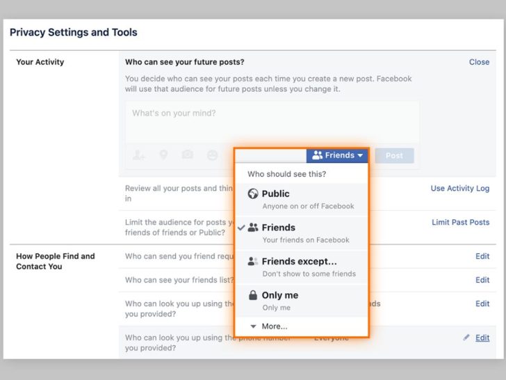 Can friends see when you change privacy settings