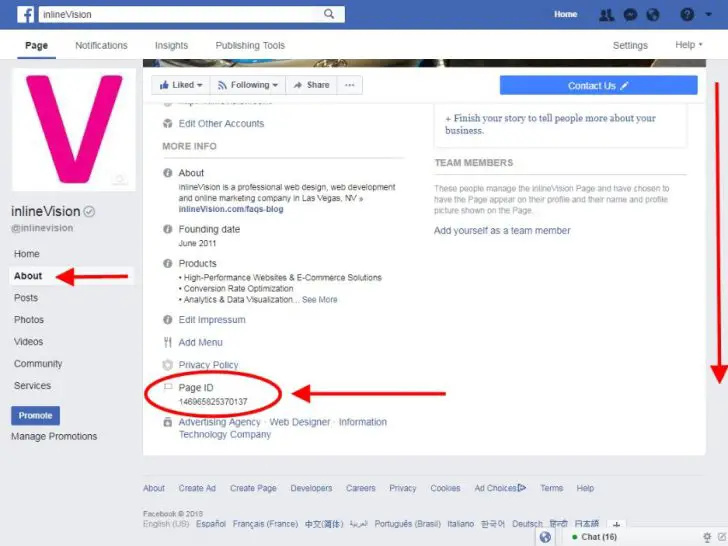 How does Facebook Page ID look like?