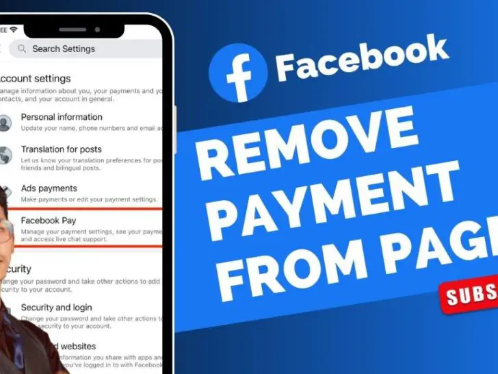 How do I remove PayPal from Facebook payout?