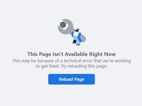 How do I fix my Facebook page error?