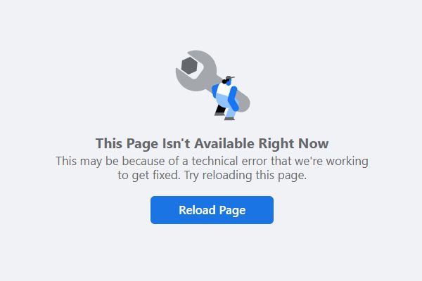 How do I fix my Facebook page error