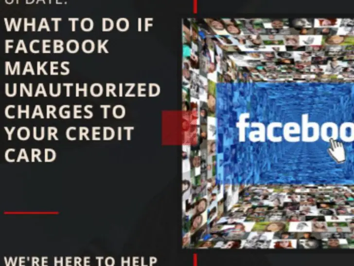 How do I report unauthorized Facebook charges