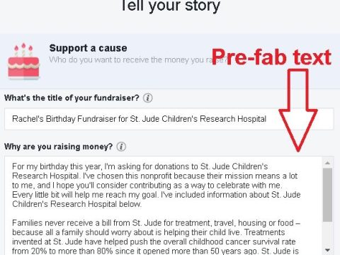 How to do birthday donations on Facebook?