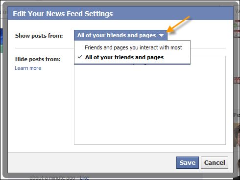 Why am I not seeing all my friends posts on Facebook
