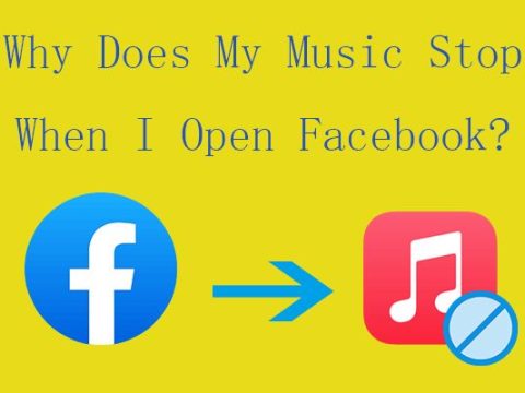 Why does my music stop when I open Facebook app?