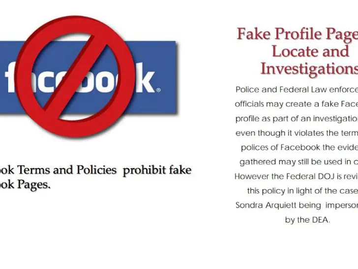 Can you report a fake Facebook profile to the police