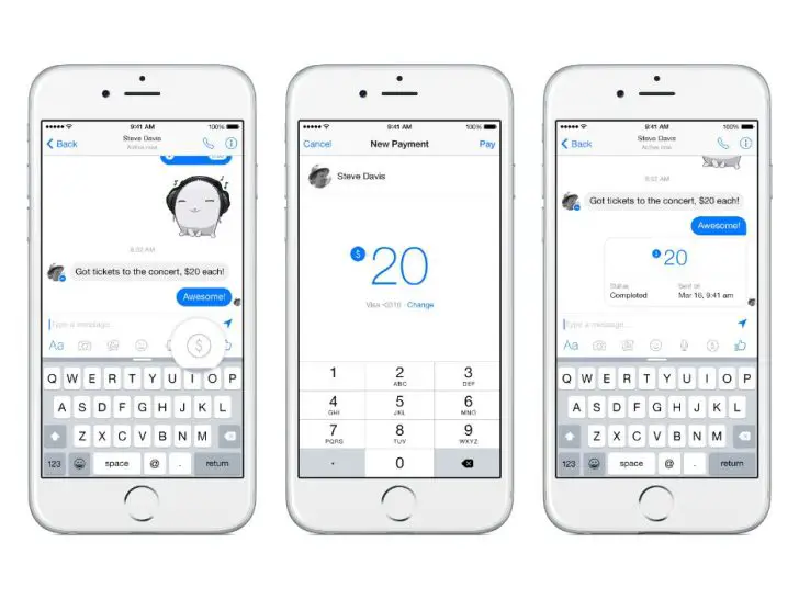 Does Facebook Messenger send money instantly?