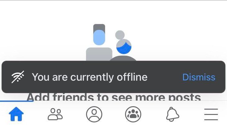 Why does Facebook say I am offline