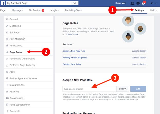 How do I access my Facebook business page as admin